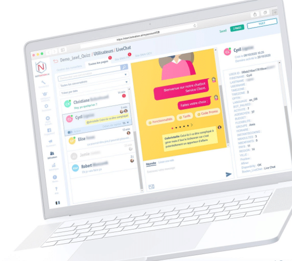 Passez facilement du chatbot au livechat quand vous le souhaitez
