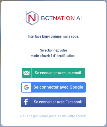 Connexion à Botnation