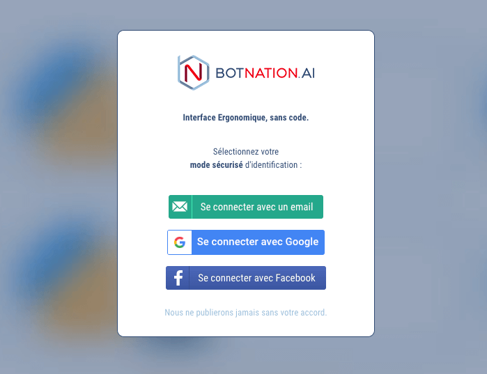 Inscription à Botnation